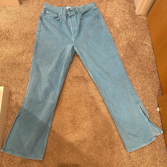 Turquoise Blue TopShop Jeans - 34 - Picture 1 of 3